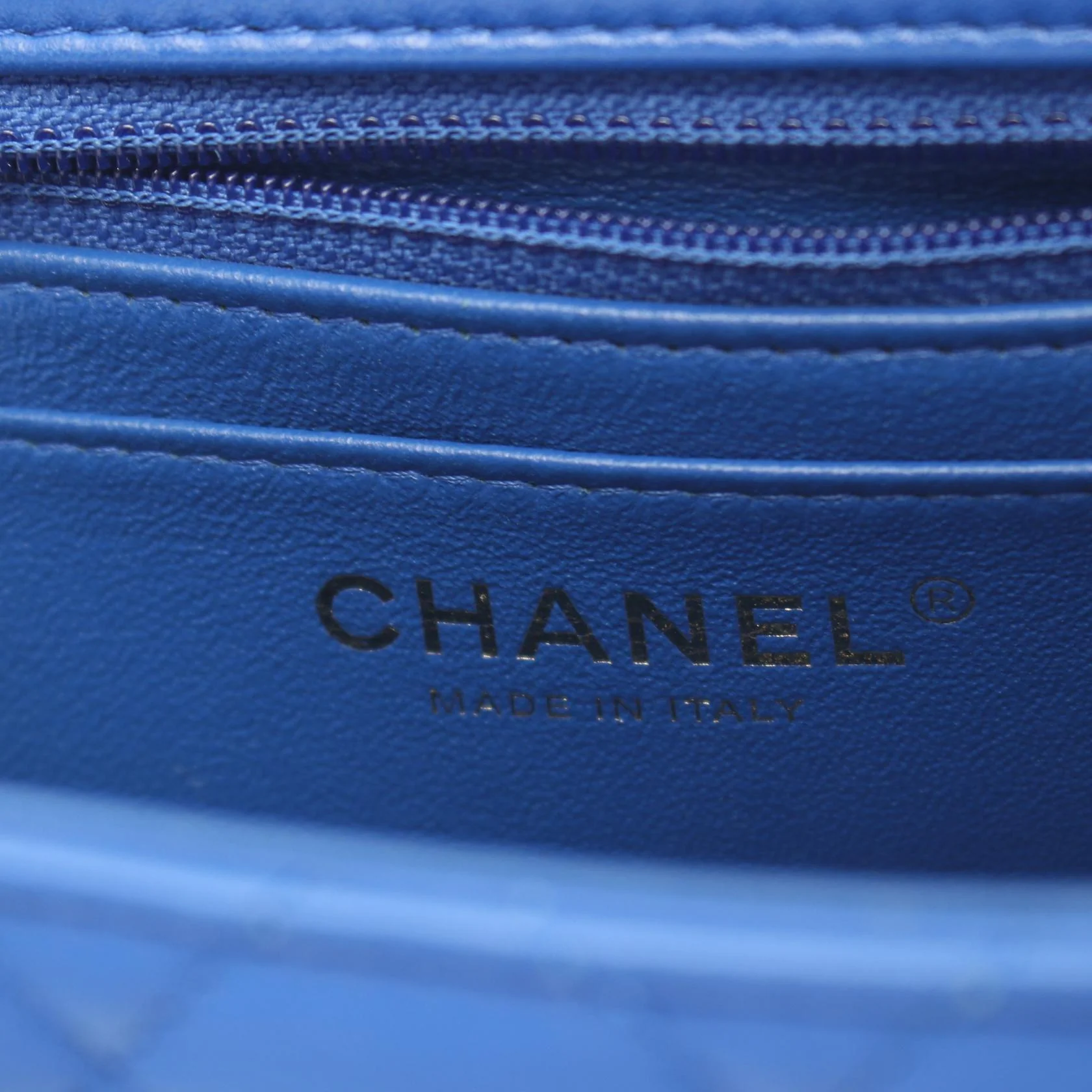 Chanel Matelasse Lambskin Shoulder Bag Blue