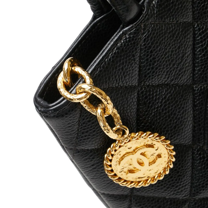 Chanel Caviar Skin Matelasse Coco Mark Tote