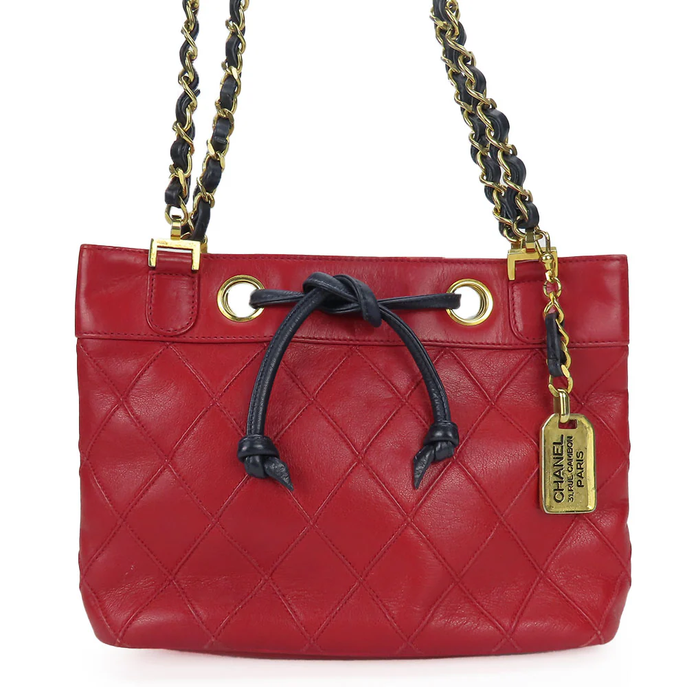 Chanel Lambskin Bicolore Chain Shoulder Bag