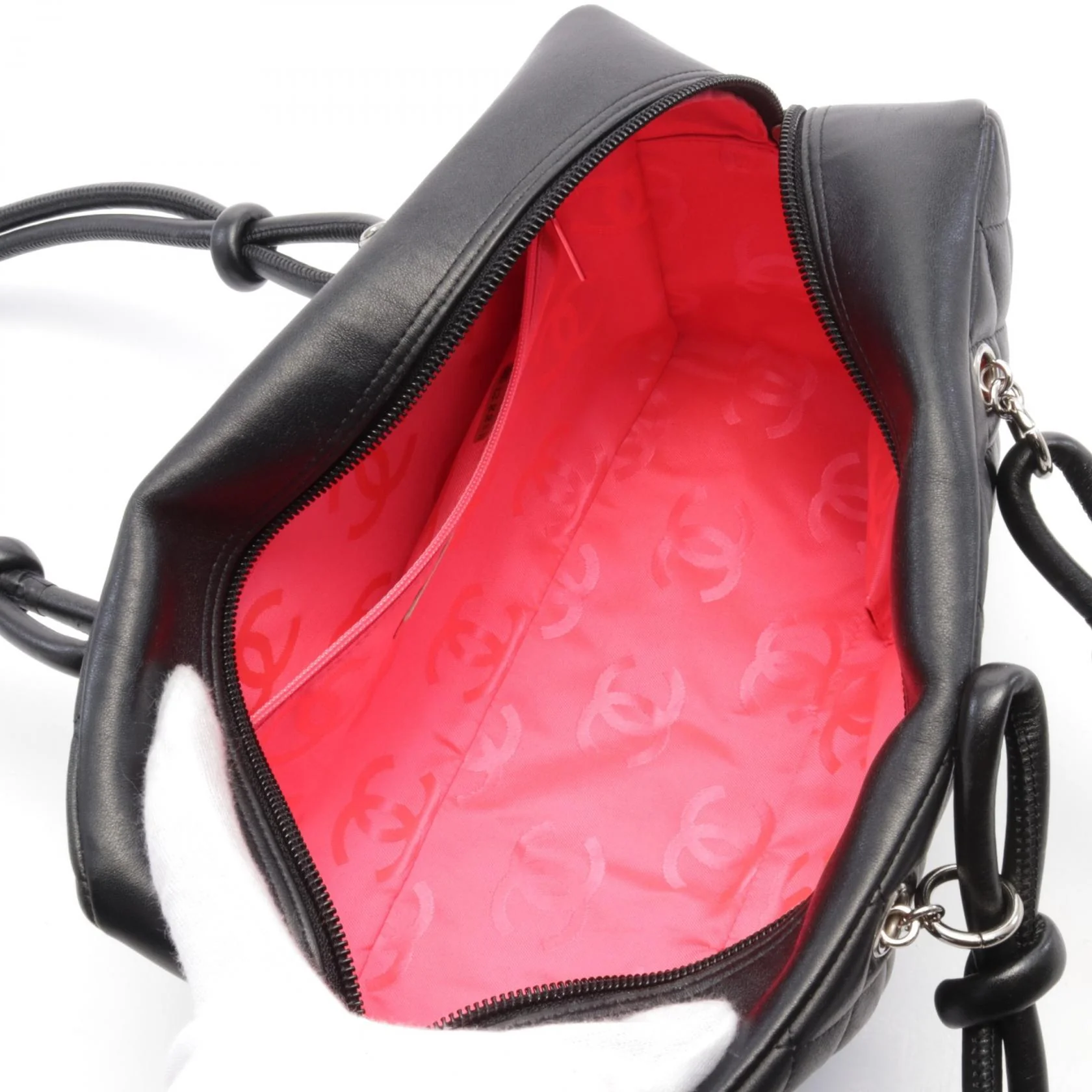 Chanel Cambon Line Leather Bowling Bag A25171