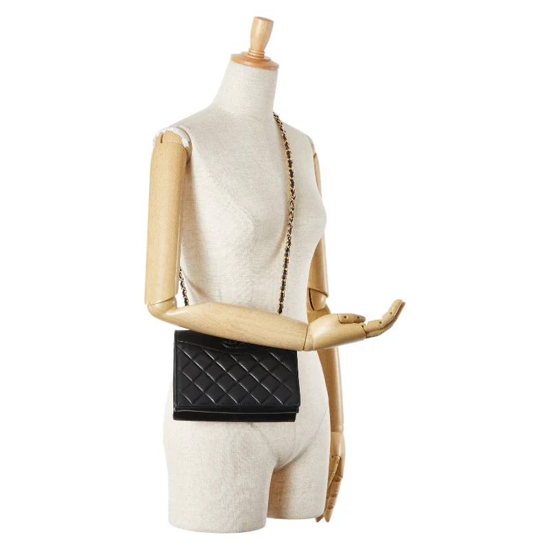 Chanel Lambskin Coco Mark Matelasse Chain Bag