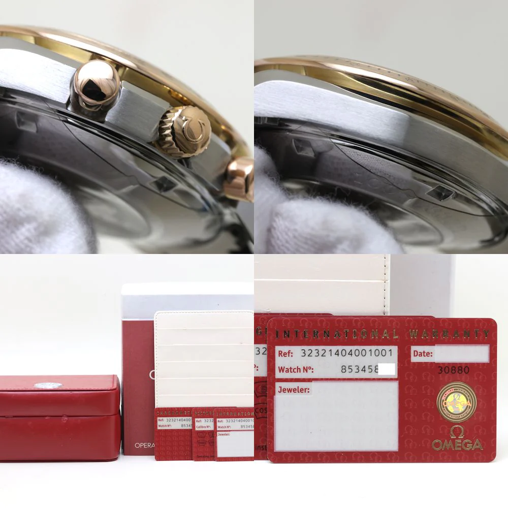 Omega Speedmaster Date Rose Gold Stainless Steel Watch