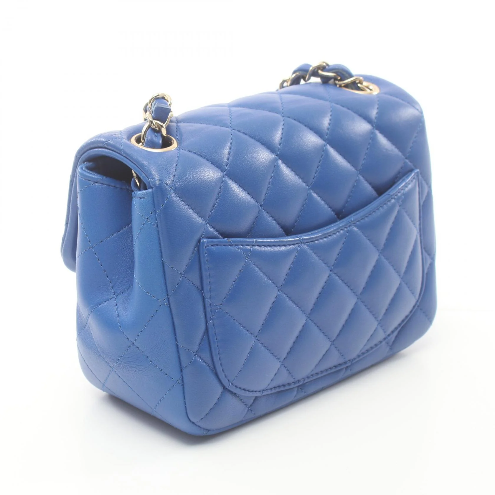Chanel Matelasse Lambskin Shoulder Bag Blue