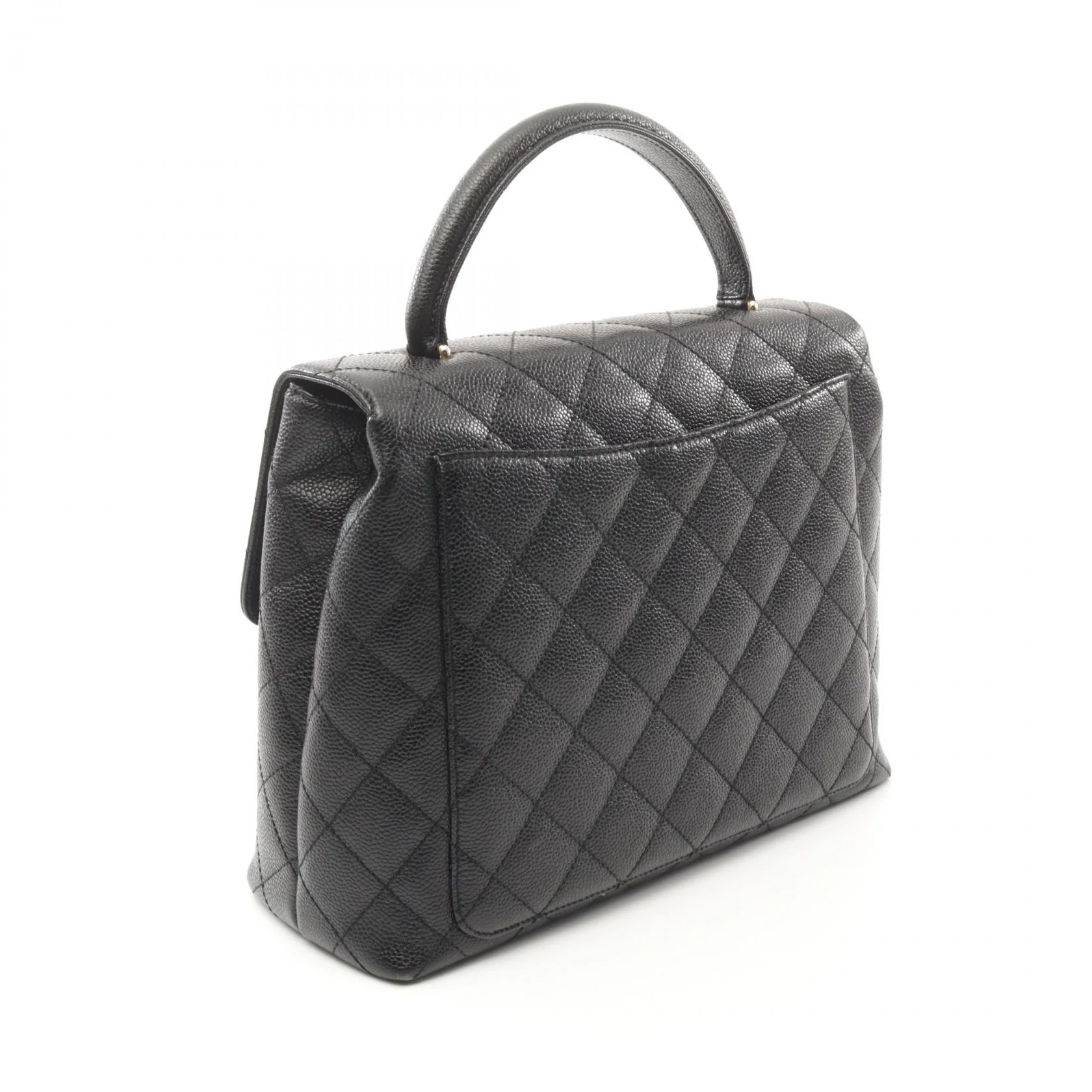 Chanel Matelasse Leather Handbag Black A12397