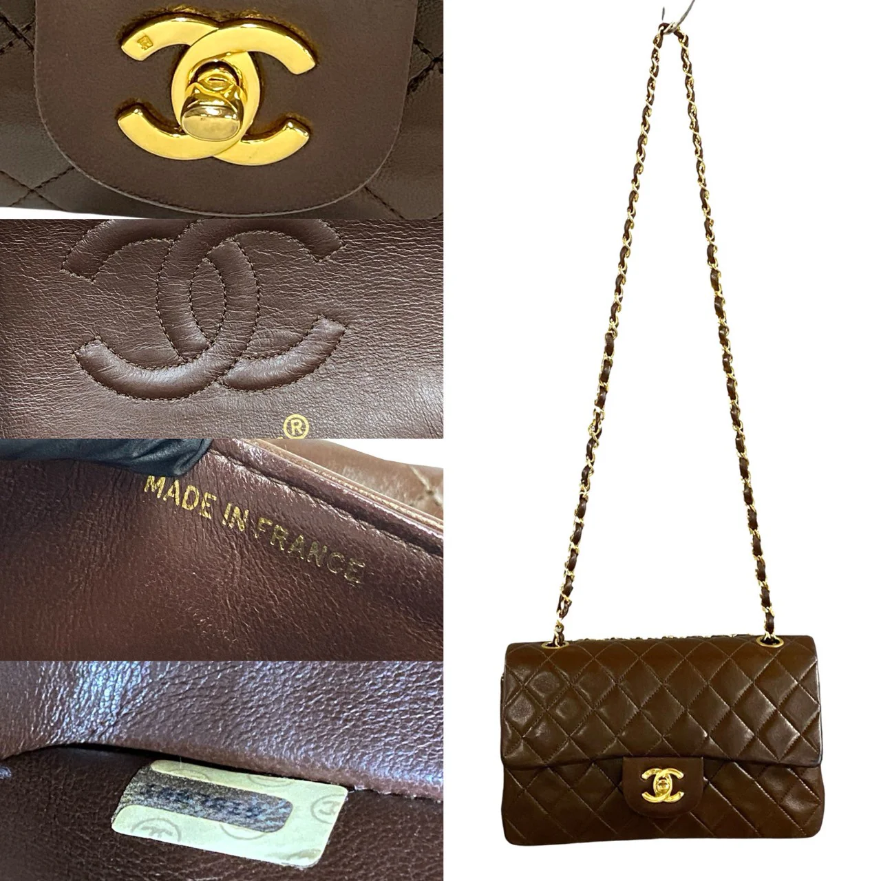 Chanel Lambskin W Flap 23 Matelasse Chain Shoulder Bag