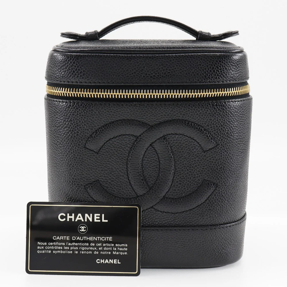 Chanel Caviar Skin Vanity Handbag
