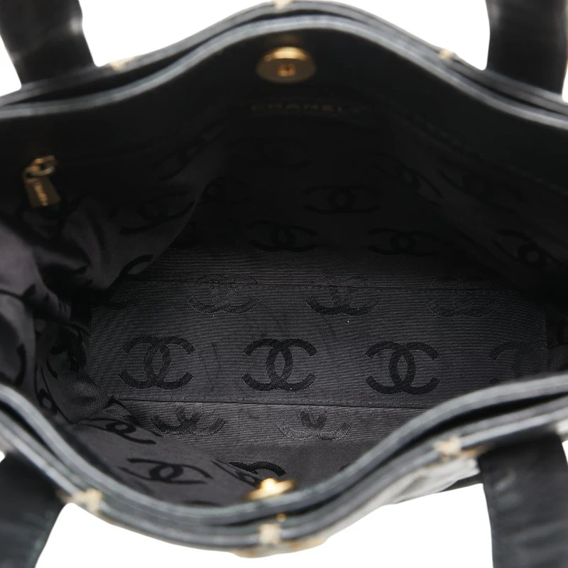 Chanel Lambskin Matelasse Wild Stitch Tote Bag