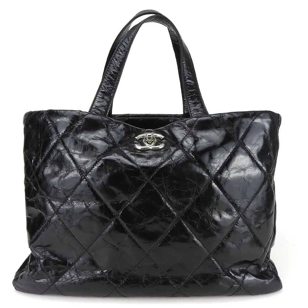Chanel Leather Tweed Tote Bag 2way