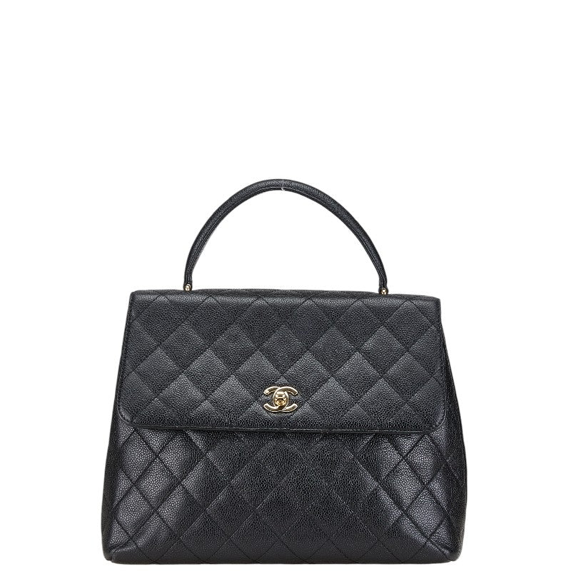 Chanel Caviar Skin Matelasse Coco Mark Handbag