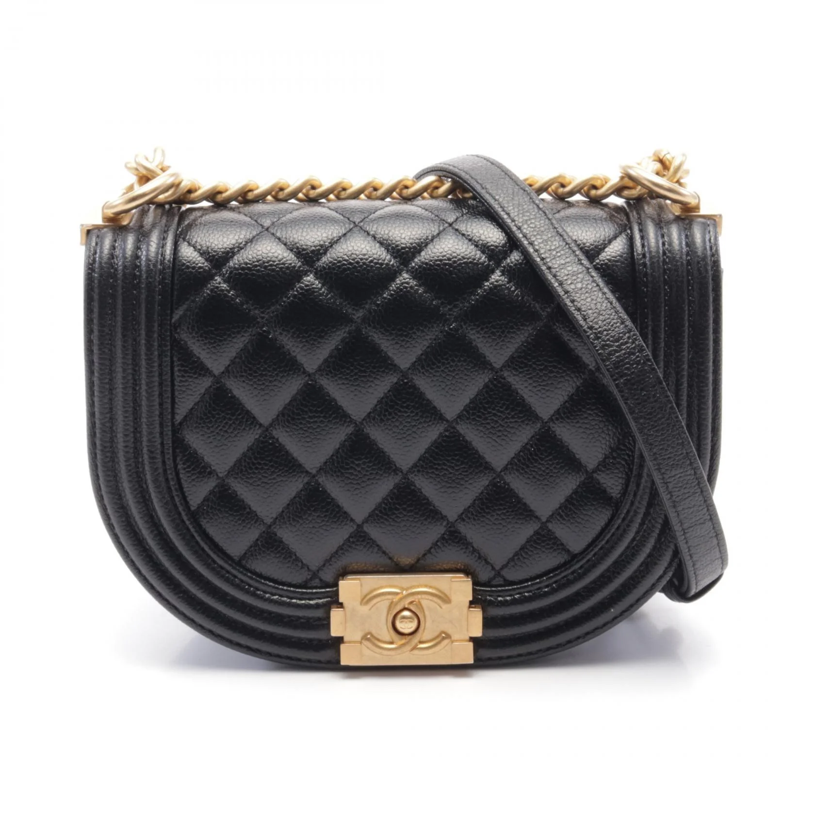 Chanel Boy Small Shoulder Bag Black AS3350