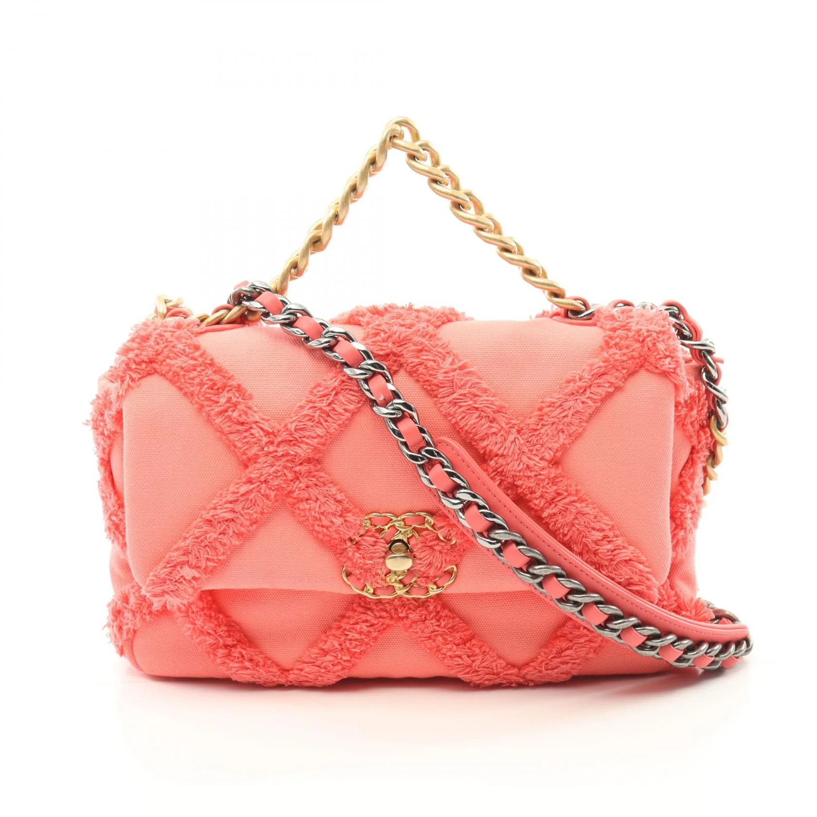 Chanel 19 Matelasse Canvas Shoulder Bag AS1160