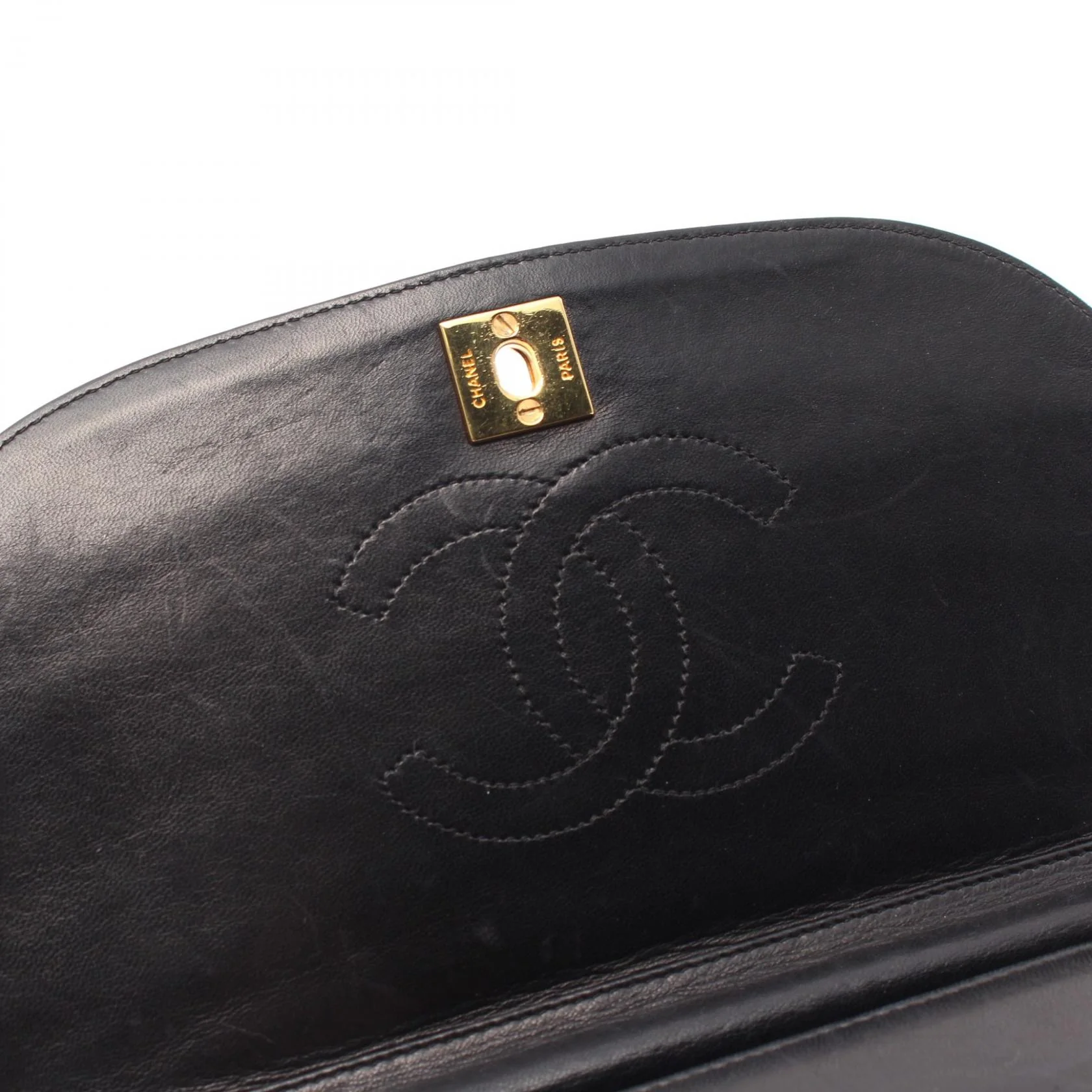 Chanel Half Moon Lambskin Shoulder Bag