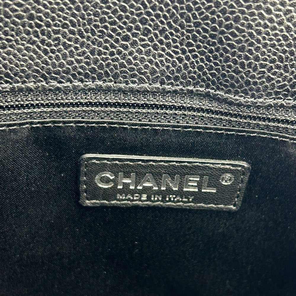 Chanel Caviar Skin Tote Bag GST Black