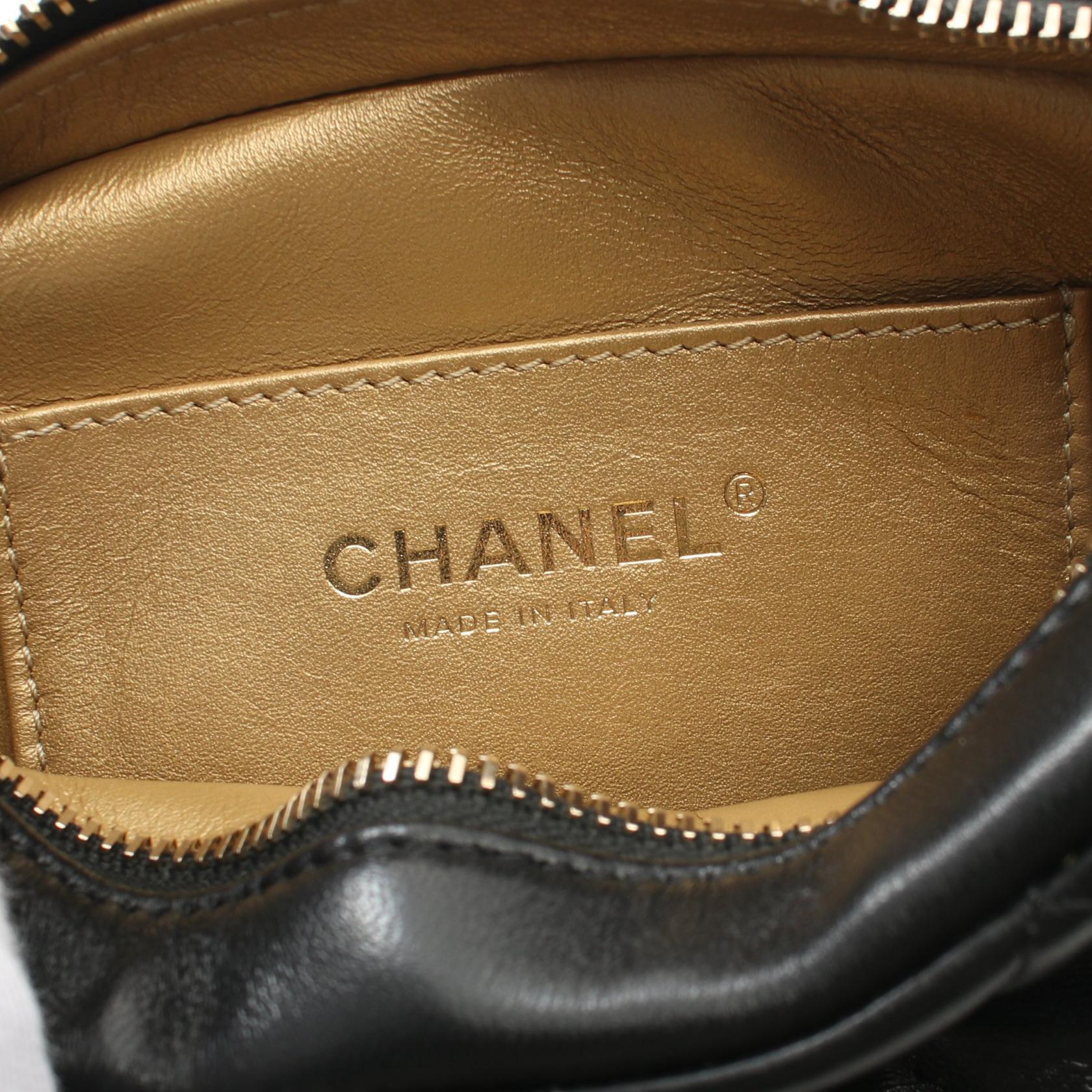 Chanel Matelasse Camera Shoulder Bag Black