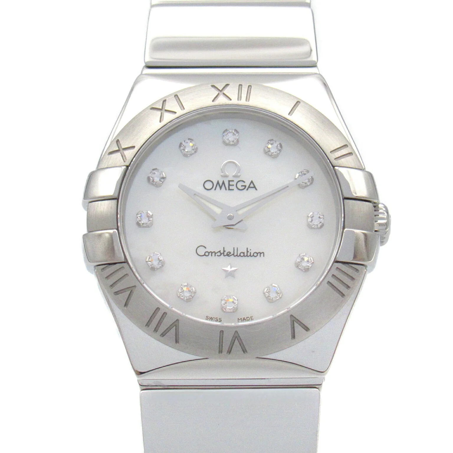 Omega Constellation Diamond Stainless Steel Watch