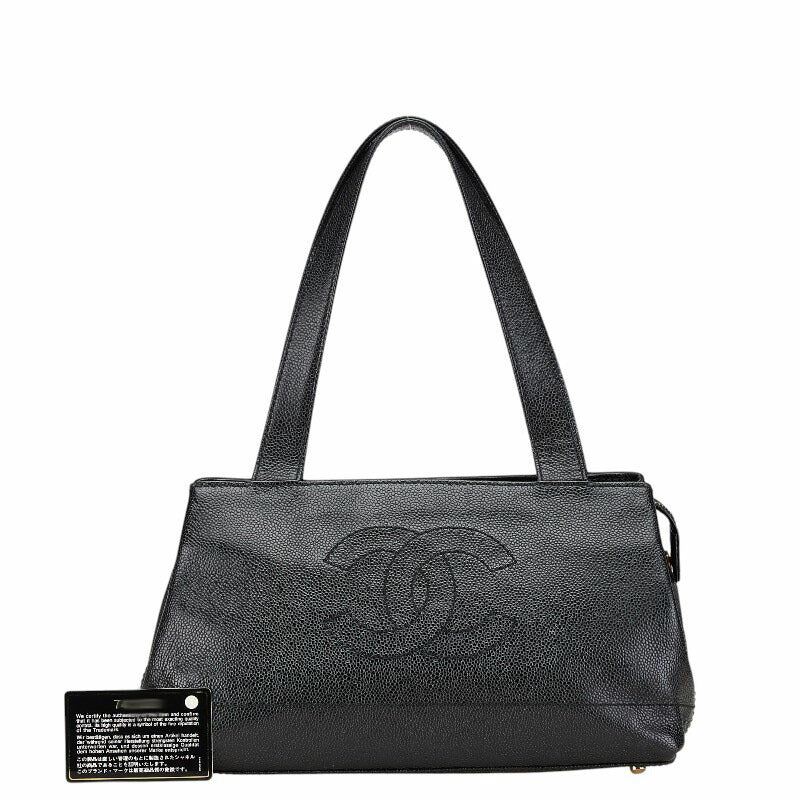 Chanel Caviar Skin Coco Mark Tote Bag