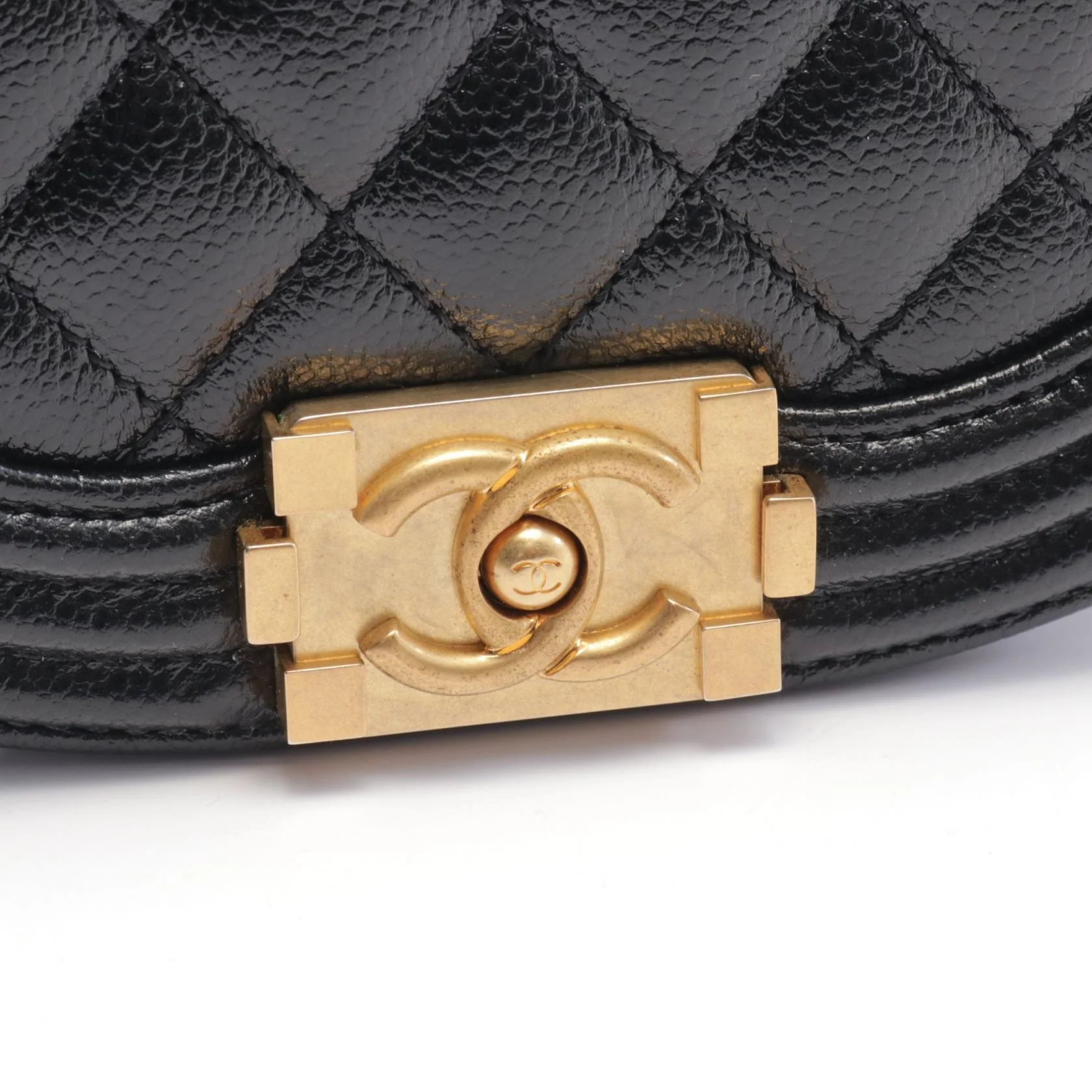 Chanel Boy Small Shoulder Bag Black AS3350