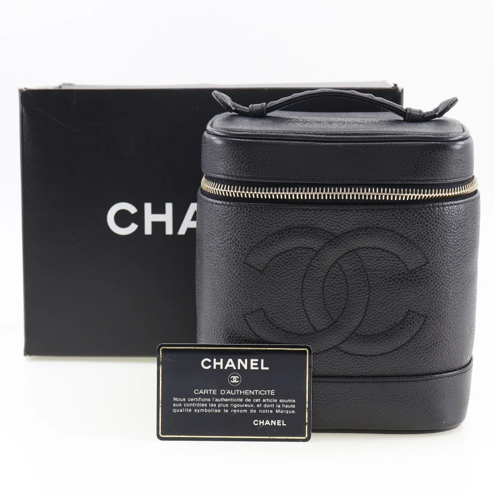 Chanel Caviar Vanity Handbag A01998