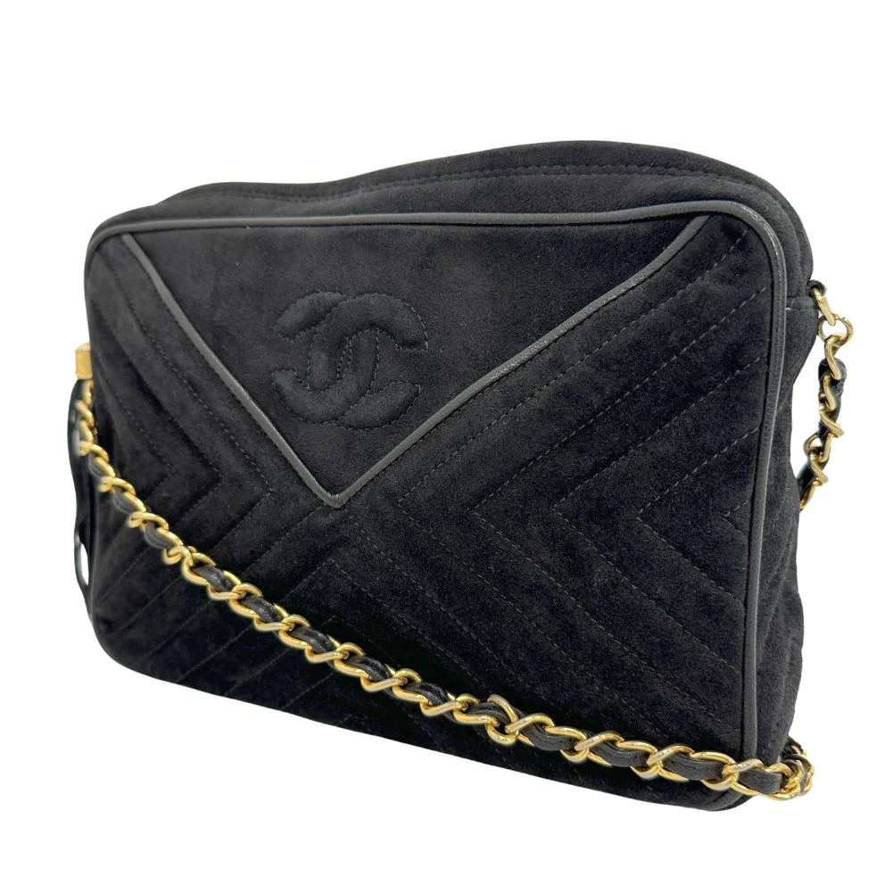 Chanel Suede Chain Shoulder Bag