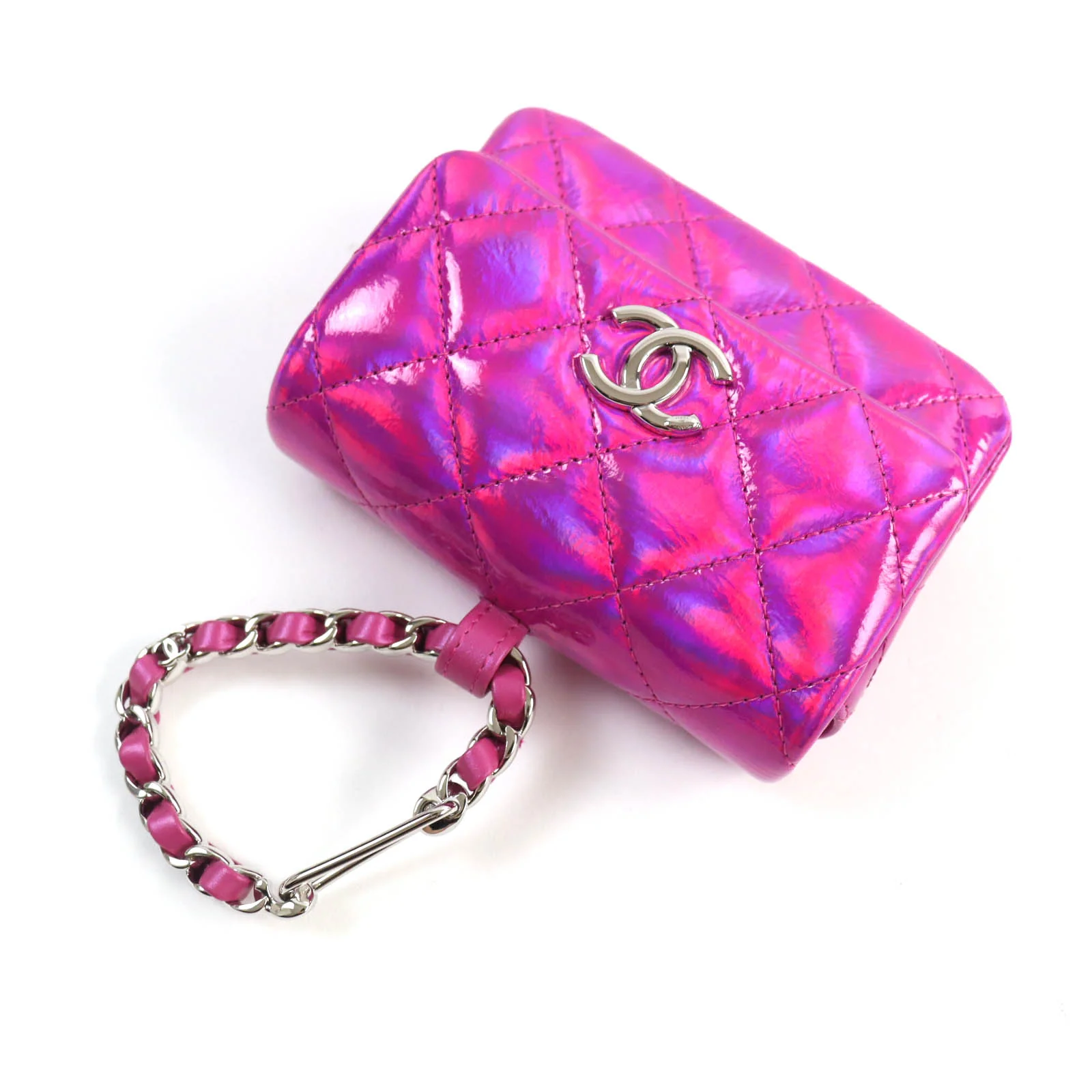 Chanel COCO Mark Matelasse Enamel Pouch
