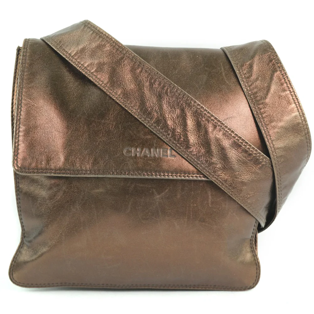 Chanel Bronze Calf Shoulder Bag