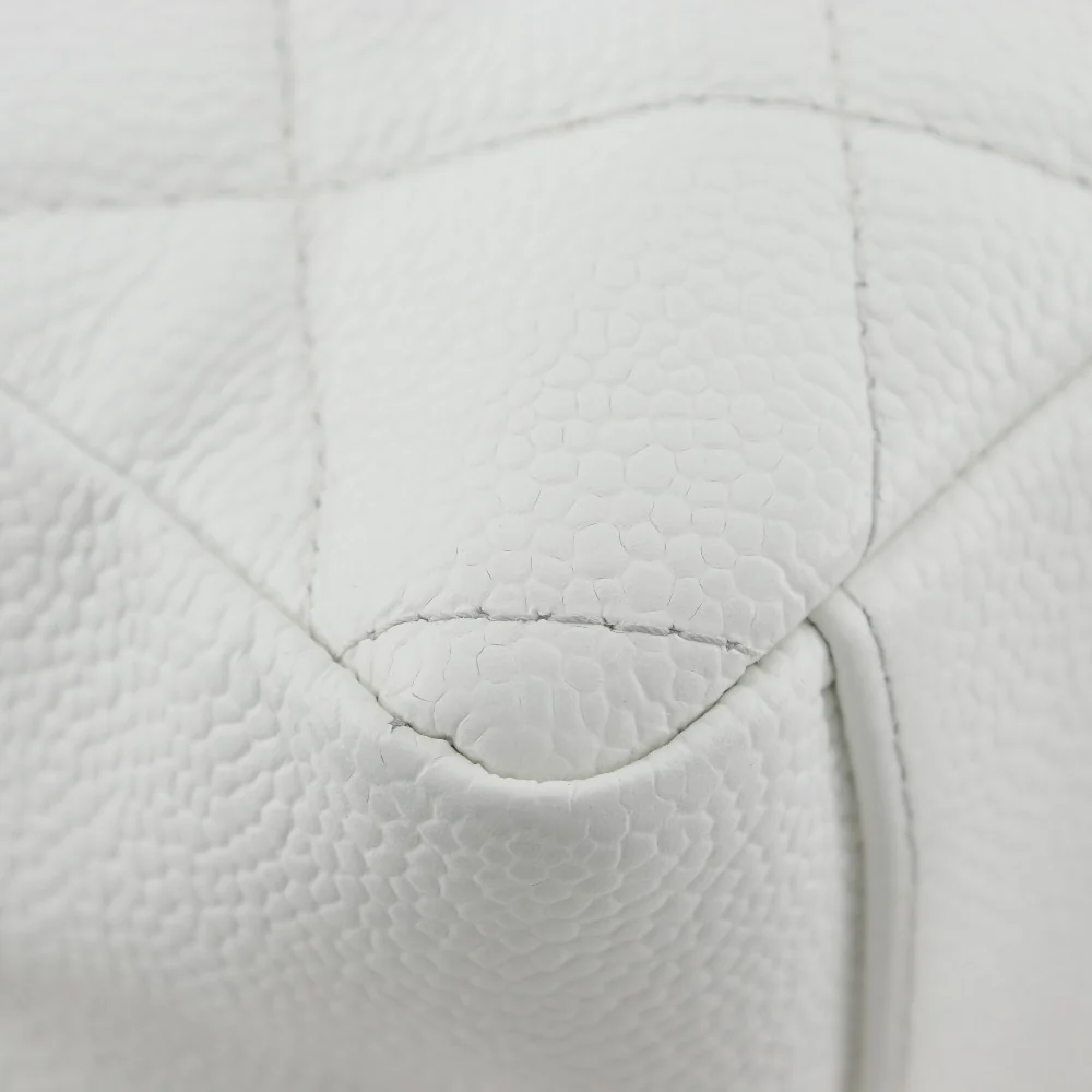 Chanel Caviar Skin Chain Tote Shoulder Bag