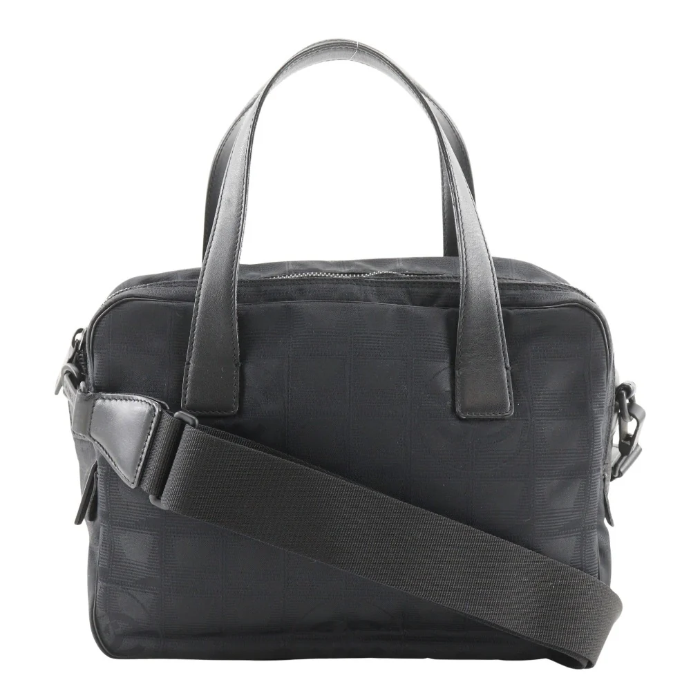 Chanel Nylon Canvas New Travel Line Handbag A15973