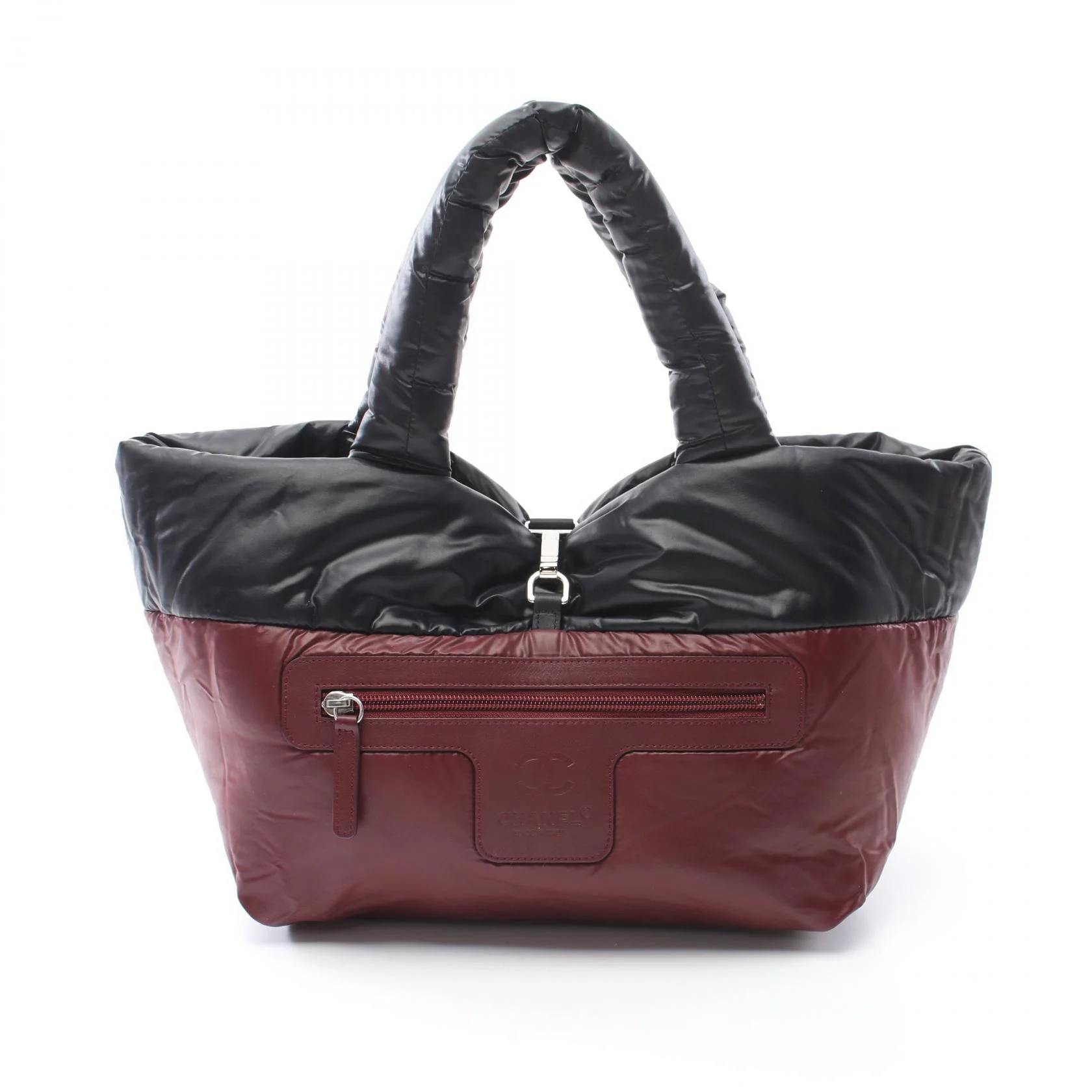 Chanel Coco Cocoon Small Tote Bag Nylon Leather