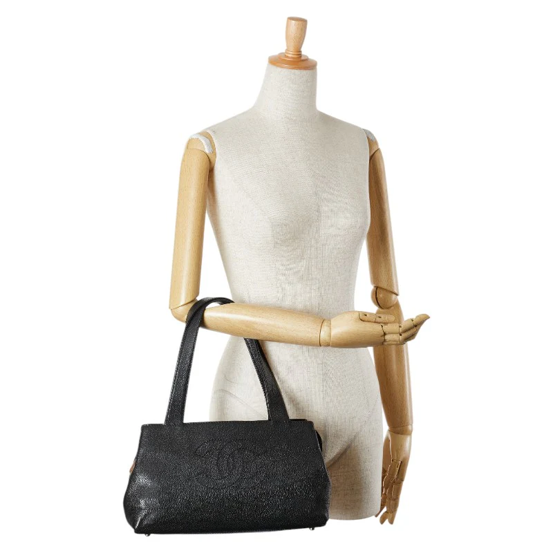 Chanel Caviar Skin Coco Mark Tote Bag