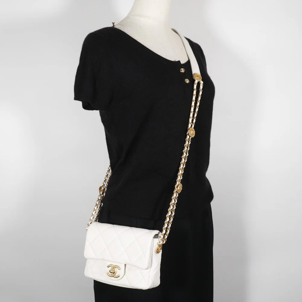 Chanel Caviar Matelasse Flap Shoulder Bag
