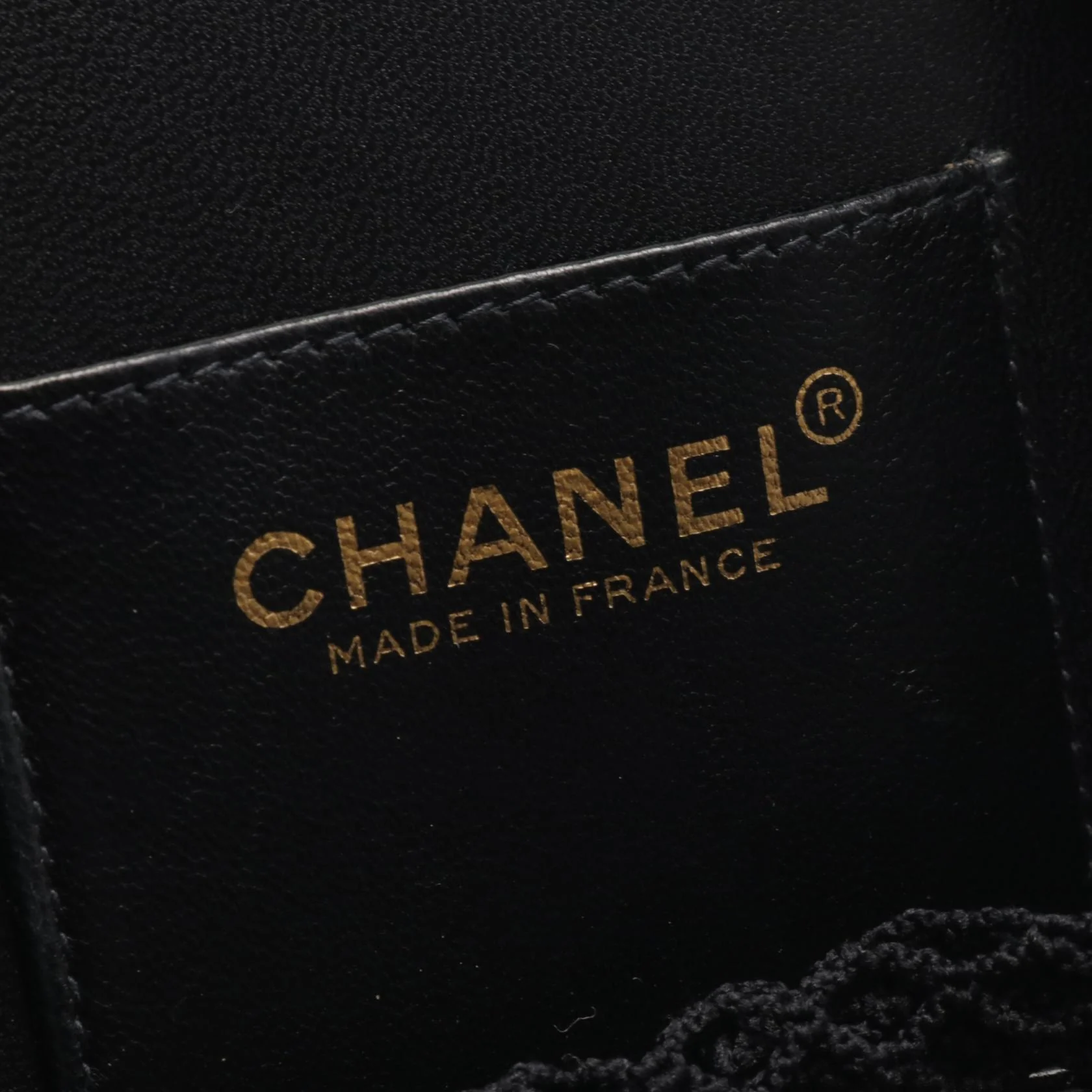 Chanel Camellia Leather Handbag Black