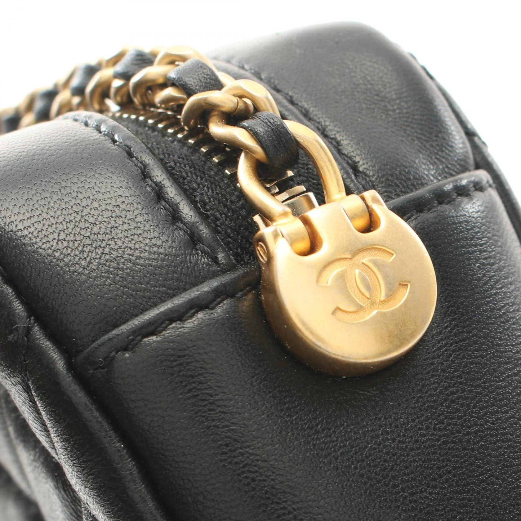 Chanel Matelasse Camera Shoulder Bag Black