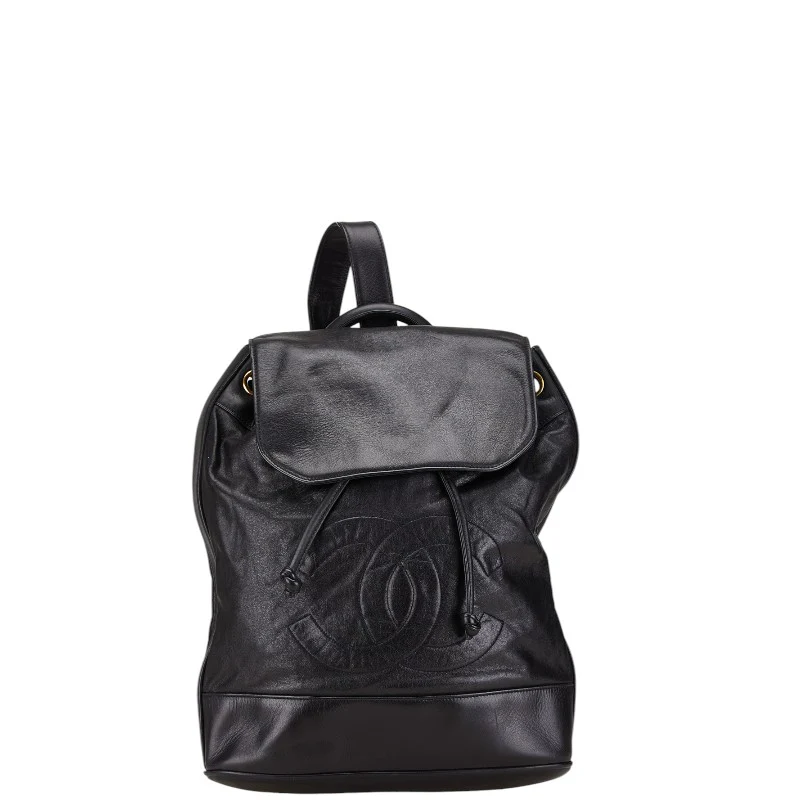 Chanel Coco Mark Black Lambskin Shoulder Bag