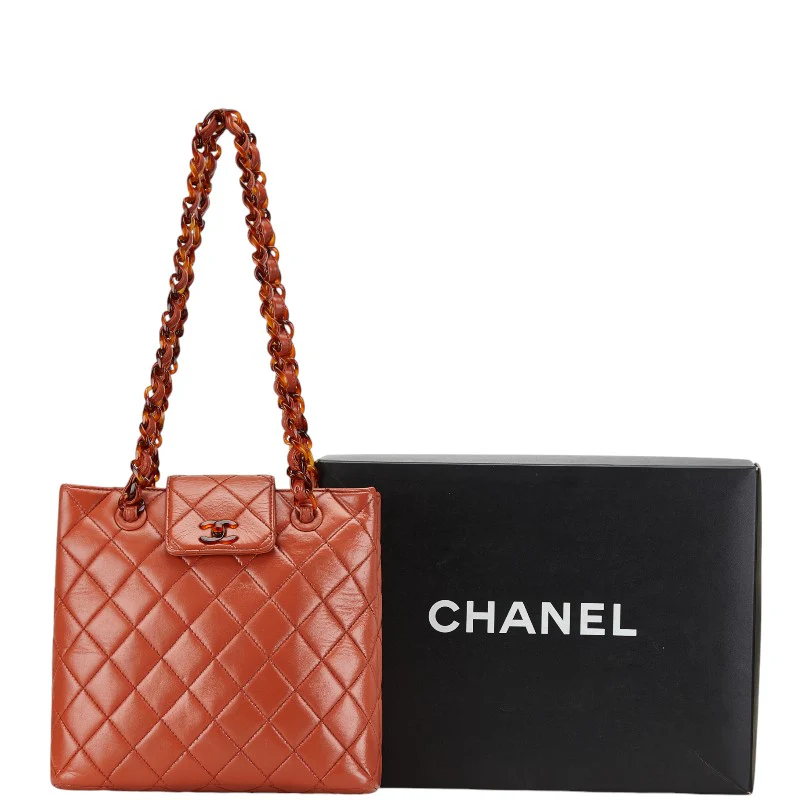 Chanel Matelasse Coco Mark Lambskin Shoulder Bag
