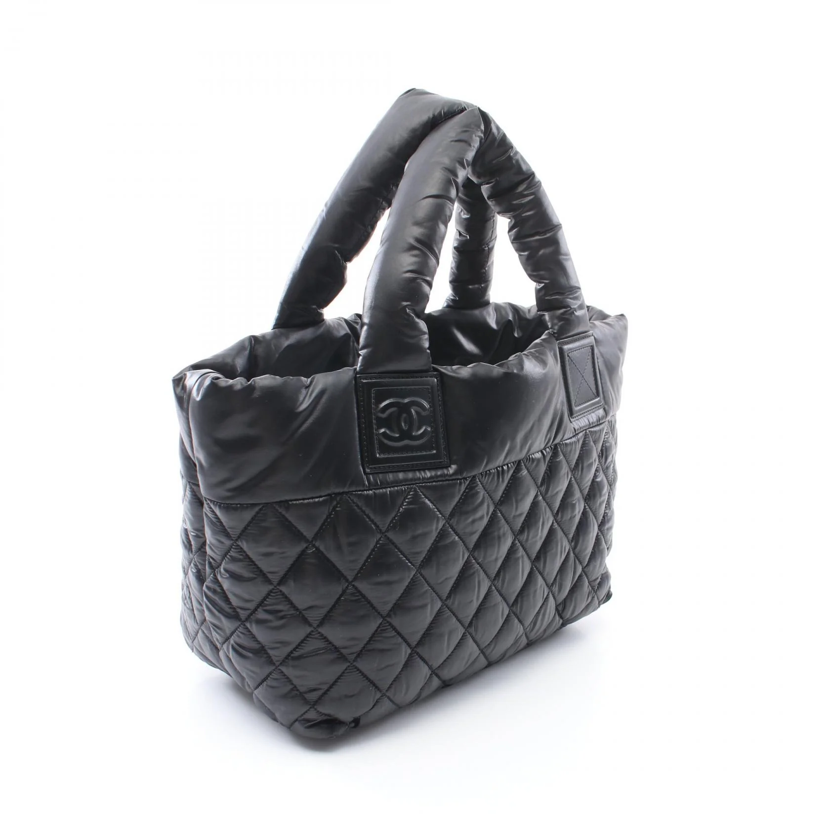 Chanel Coco Cocoon Small Tote Bag Nylon Leather