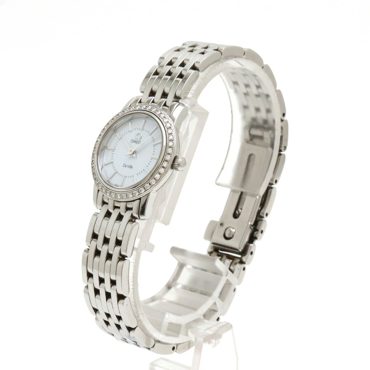 Omega De Ville Prestige Diamond Bezel Quartz Watch