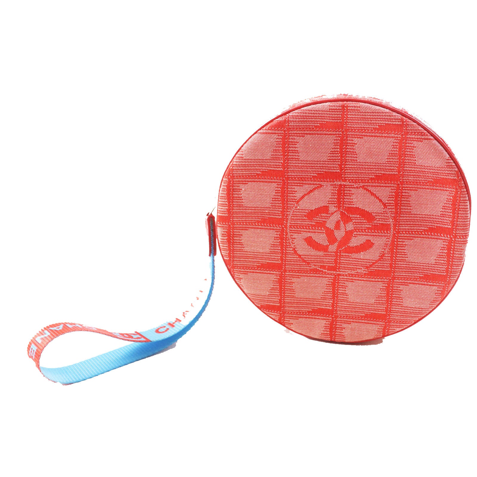 Chanel Nylon Travel Line Round Pouch