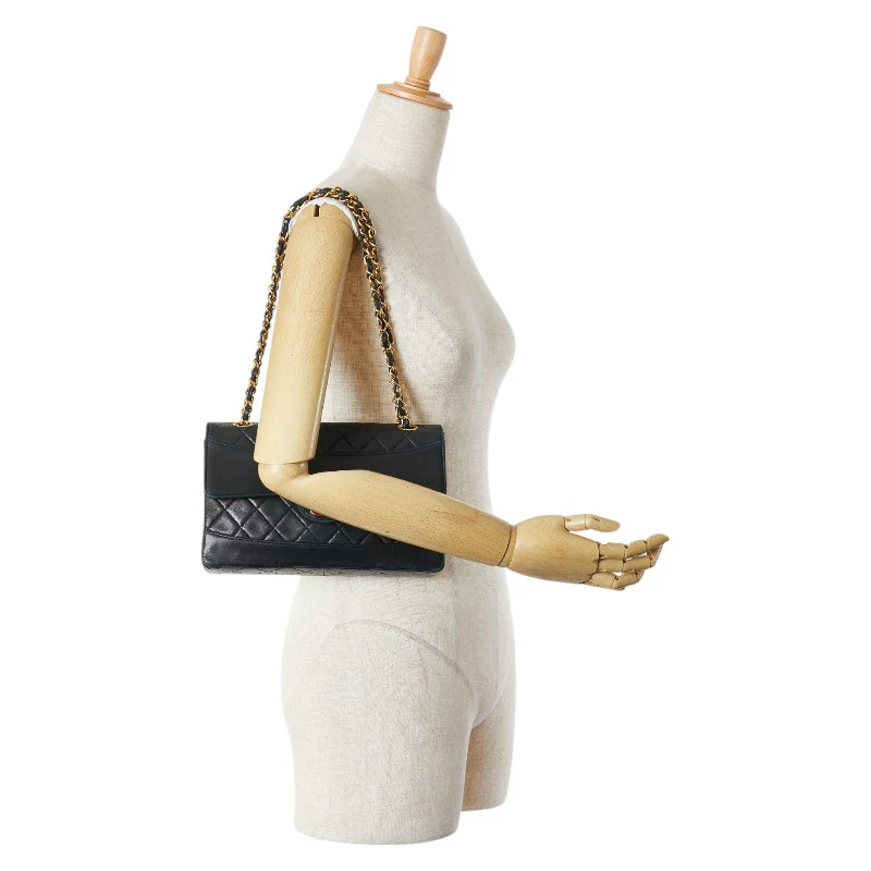 Chanel Lambskin Coco Mark Matelasse Shoulder Bag
