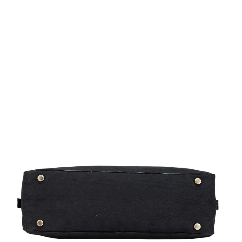 Chanel Nylon Leather Mini Boston Handbag
