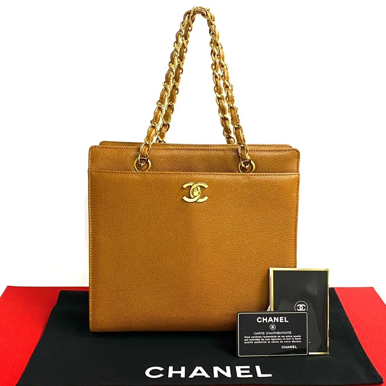 Chanel Vintage Caviar Leather Handbag