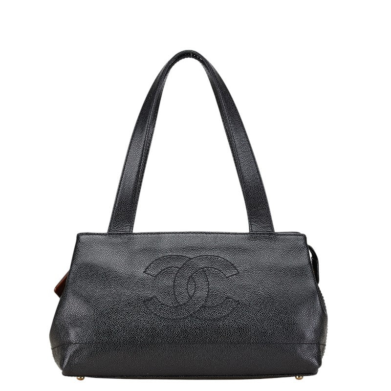 Chanel Caviar Skin Coco Mark Tote Bag