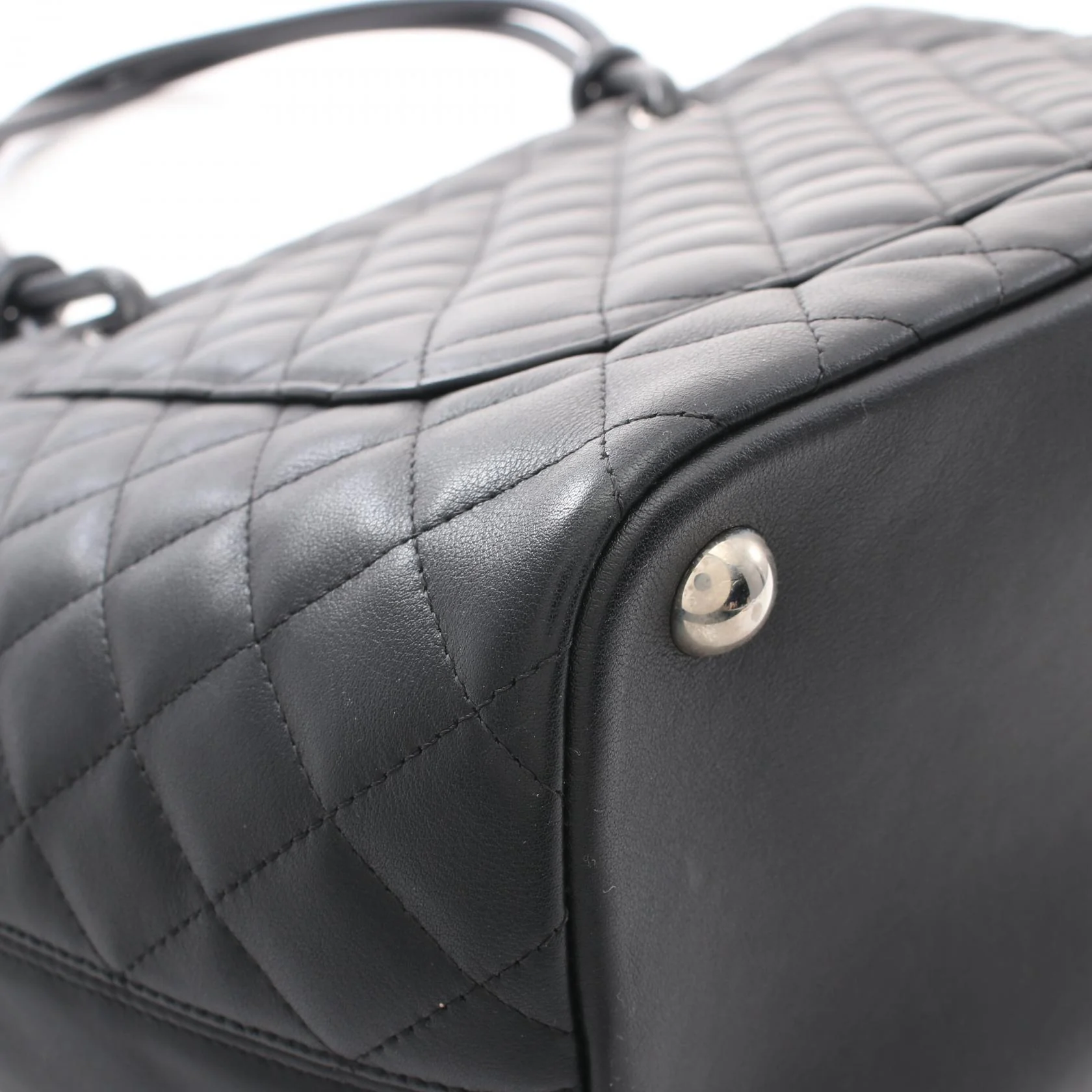 Chanel Cambon Large Tote Bag Leather Black A25169