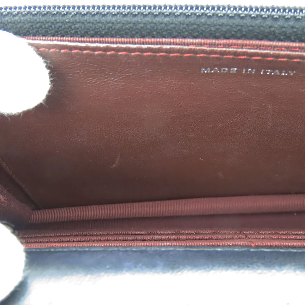 Chanel Lambskin Chain Wallet Shoulder Bag Black