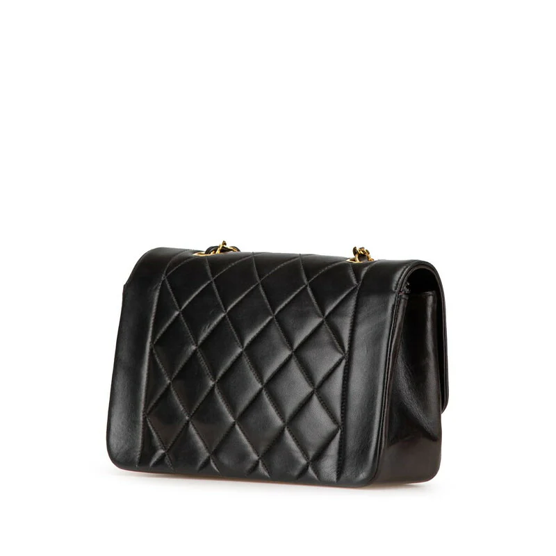 Chanel Diana22 Chain Shoulder Bag Black