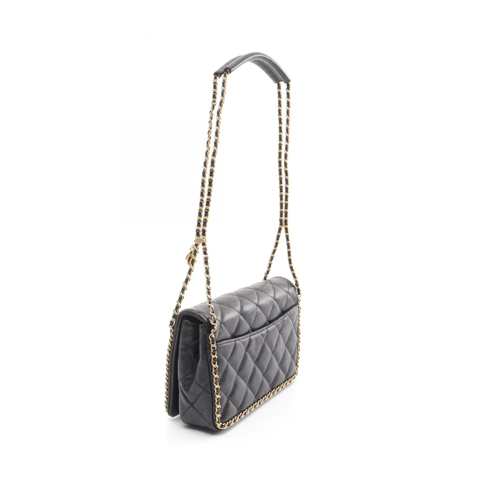 Chanel Leather Matelasse Chain Shoulder Bag
