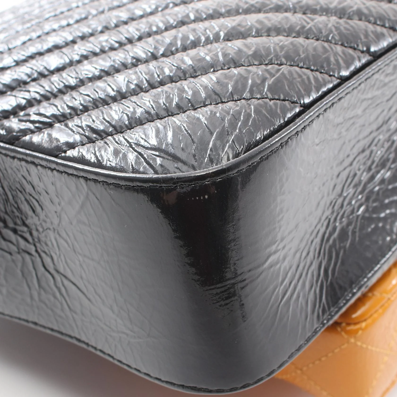 Chanel Leather V-Stitch Shoulder Bag