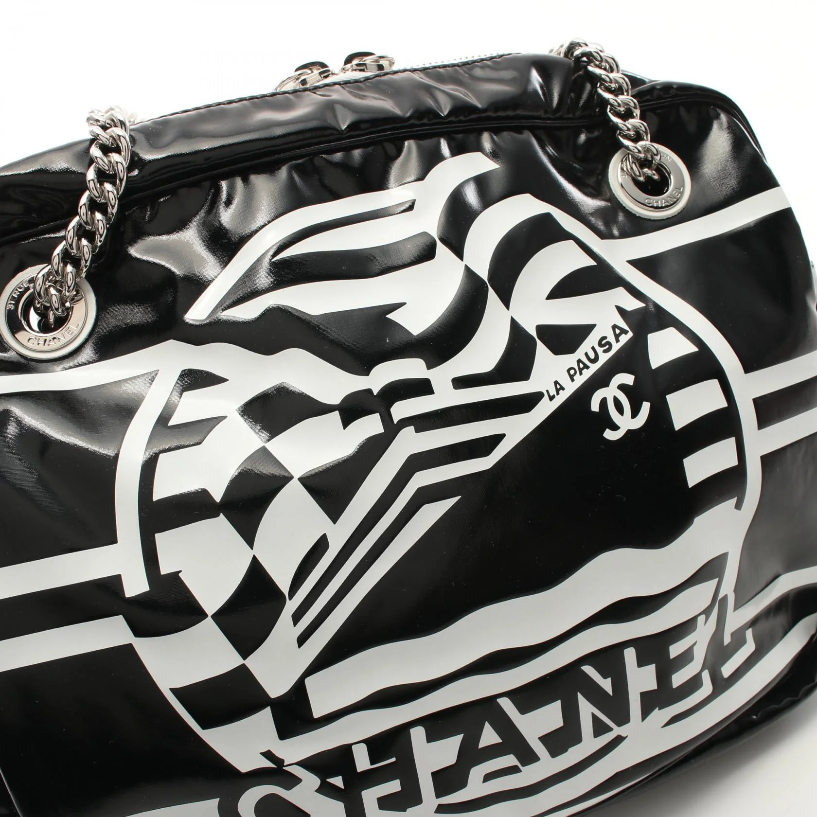 Chanel 19 Cruise Collection Shoulder Bag PVC Canvas