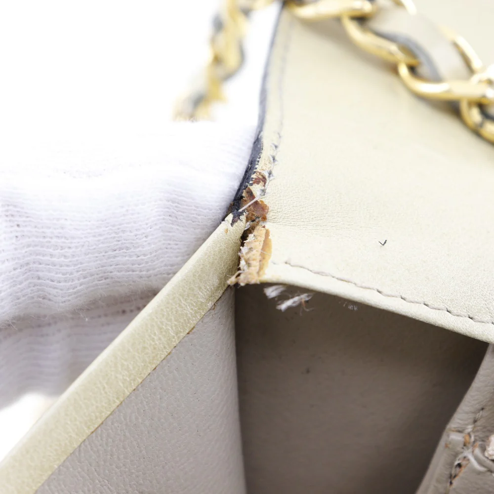 Chanel Chain Shoulder Bag Beige