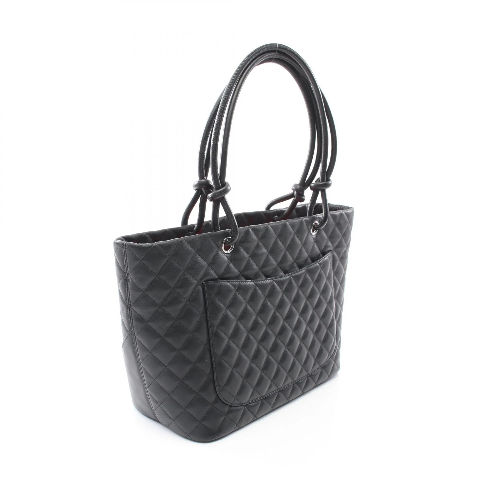 Chanel Cambon Large Tote Bag Leather Black A25169