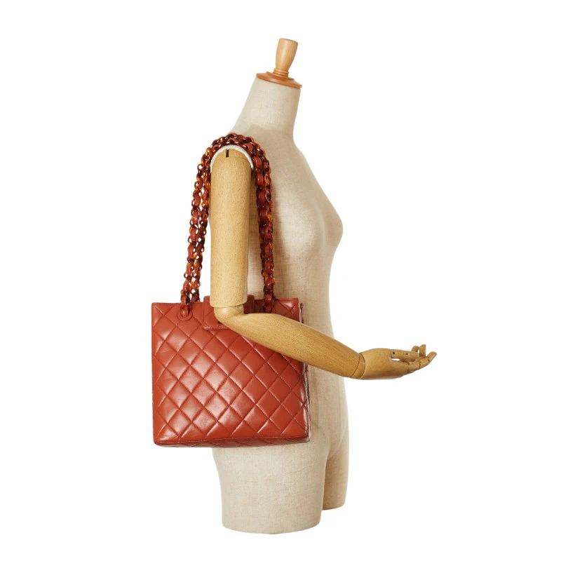 Chanel Matelasse Coco Mark Lambskin Shoulder Bag